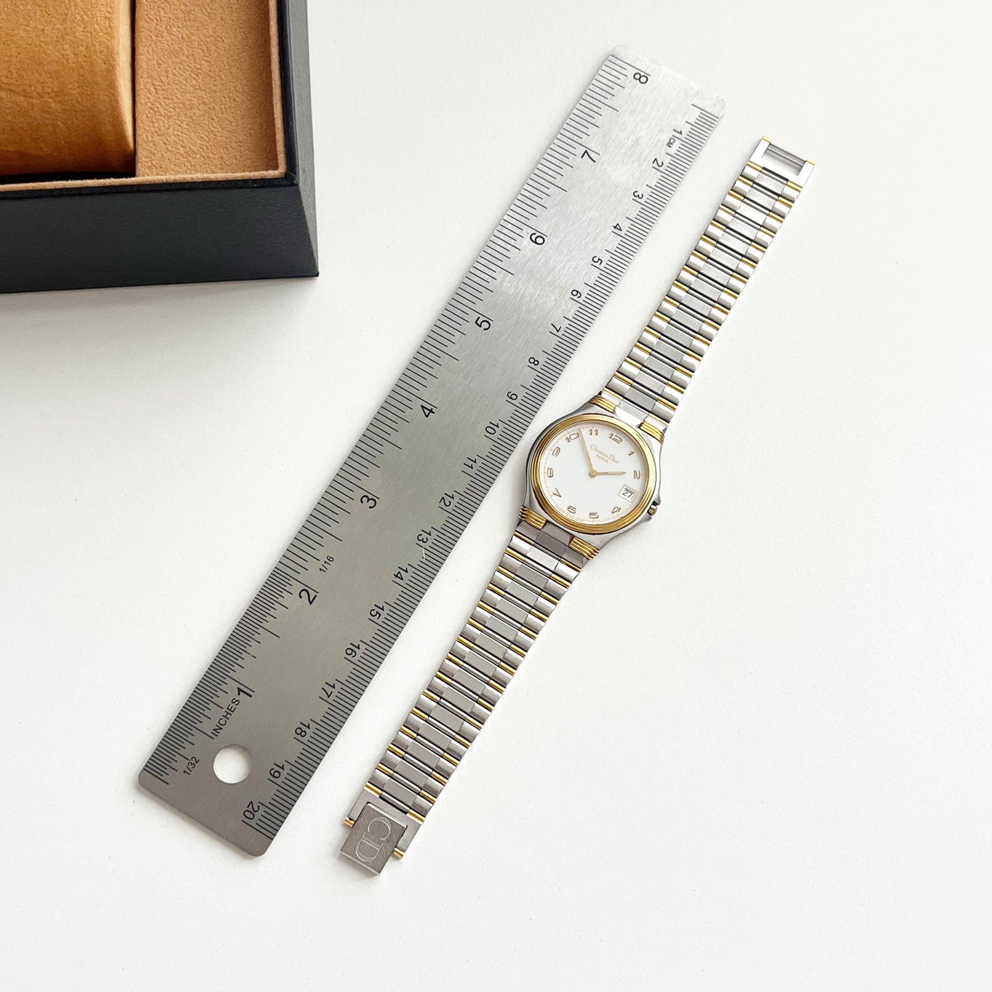 Christian Dior Vintage TwoTone Women’s Watch, Gift For Her, Boxed, 19cm