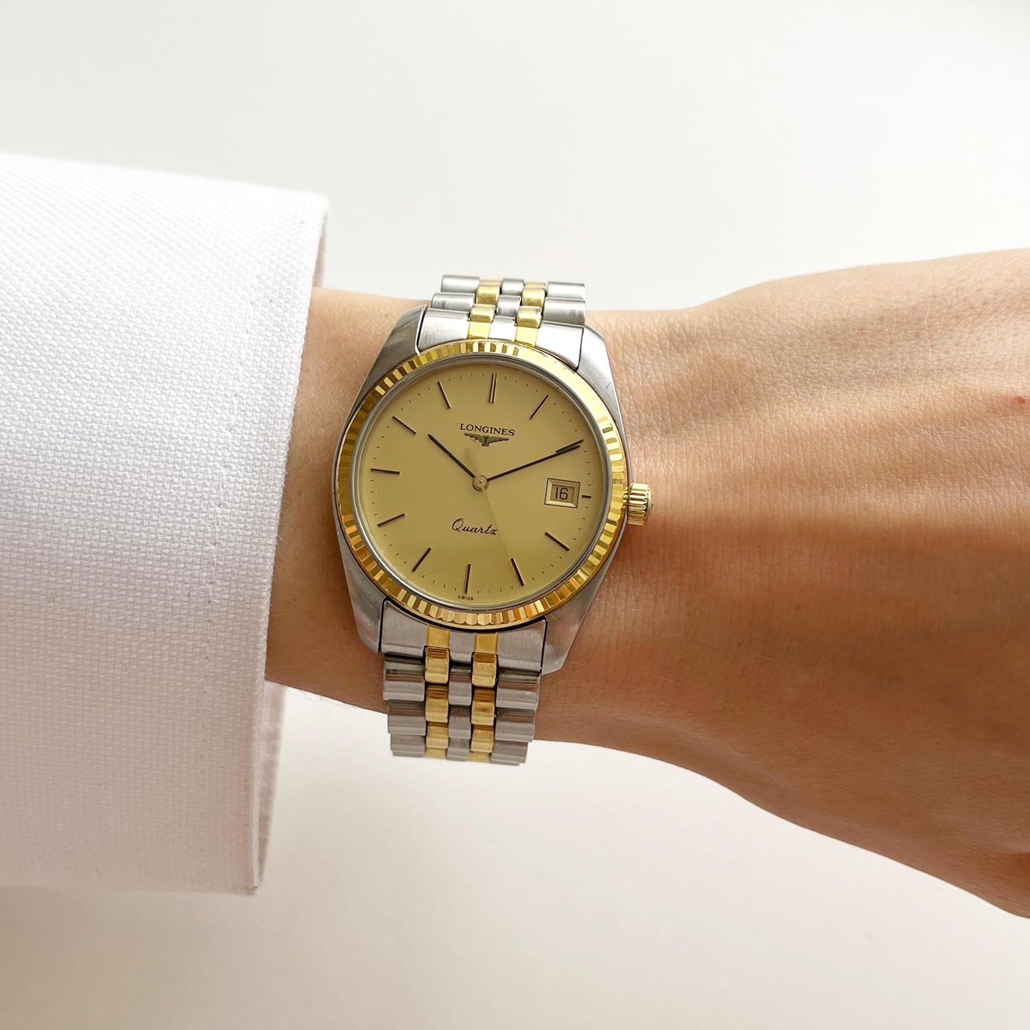 Vintage Women’s Longines, Two-Tone Date Jubilee Bracelet Watch, Gift for Her, Boxed, 18.5cm