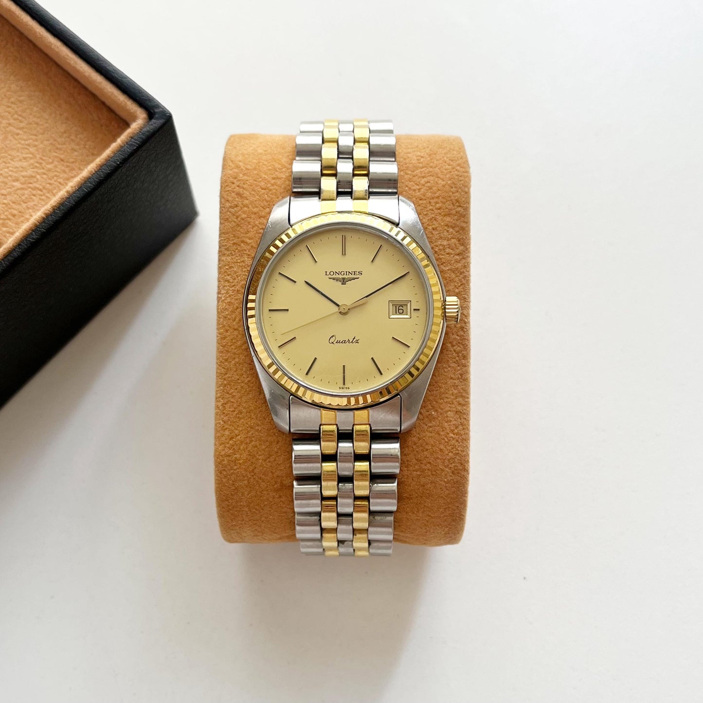 Vintage Women’s Longines, Two-Tone Date Jubilee Bracelet Watch, Gift for Her, Boxed, 18.5cm