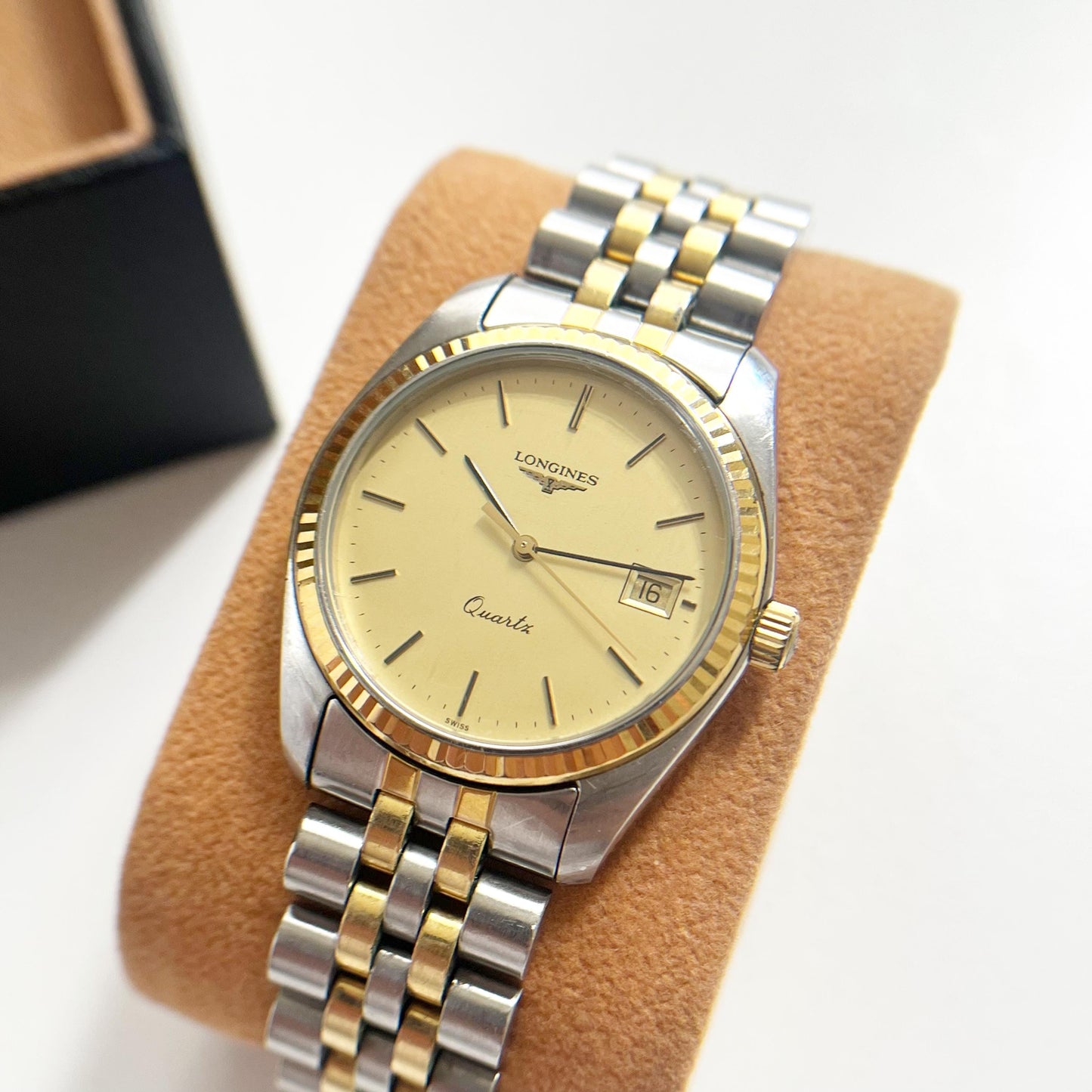 Vintage Women’s Longines, Two-Tone Date Jubilee Bracelet Watch, Gift for Her, Boxed, 18.5cm