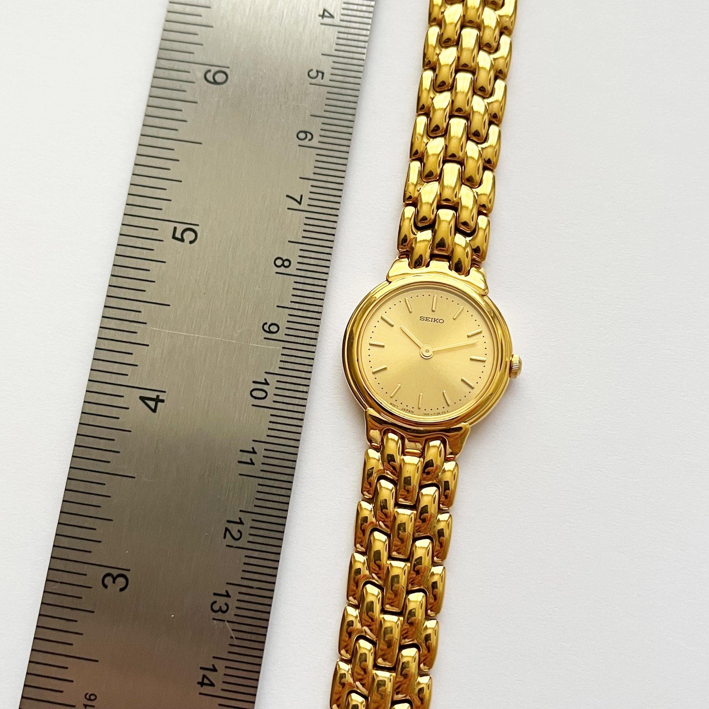 Seiko Vintage Gold Womens Watch, Boxed, Gift for Her, 17cm
