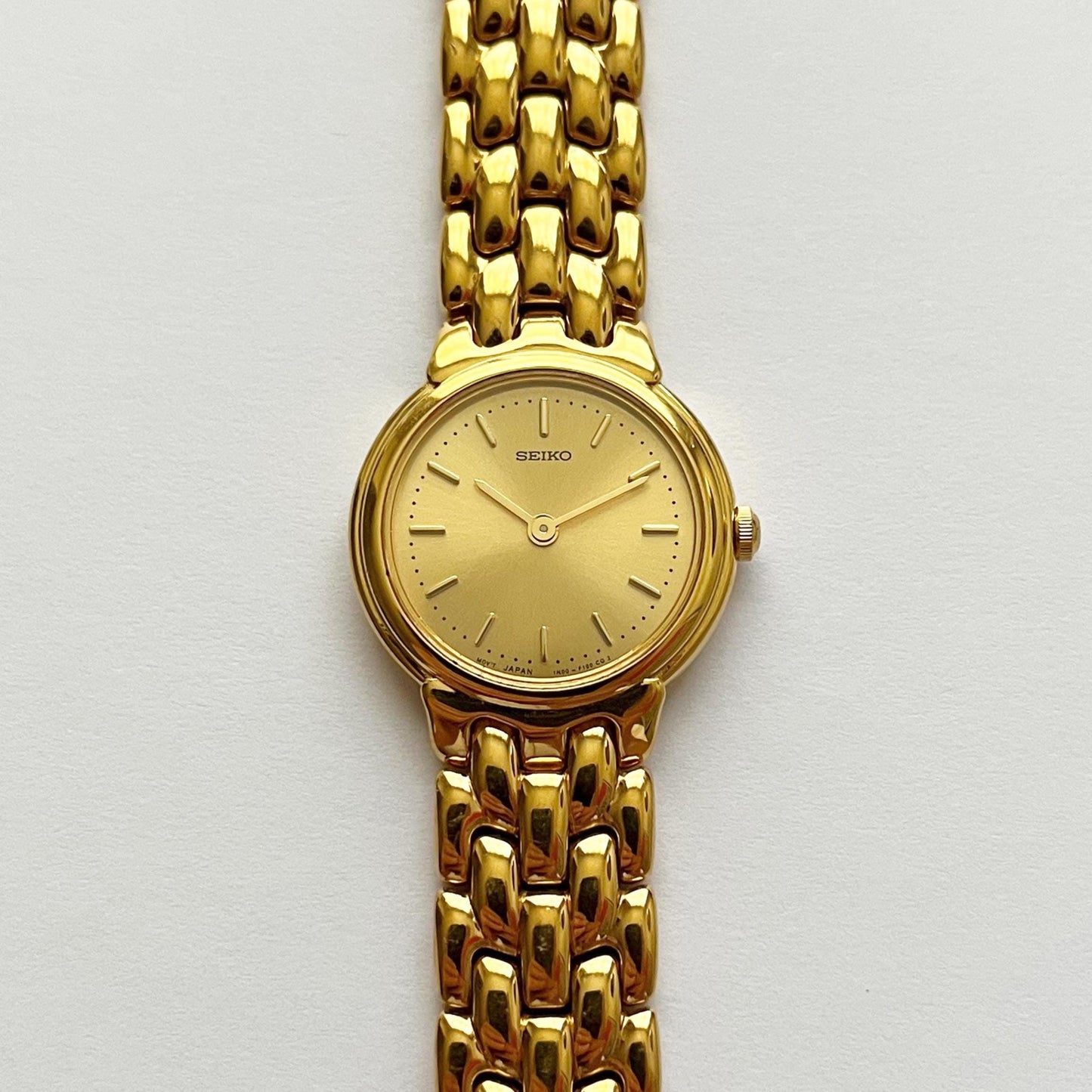 Seiko Vintage Gold Womens Watch, Boxed, Gift for Her, 17cm